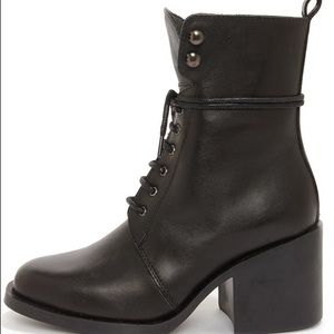 ISO: REPORT SIGNATURE KENNETH BLACK LACE-UP BOOTS